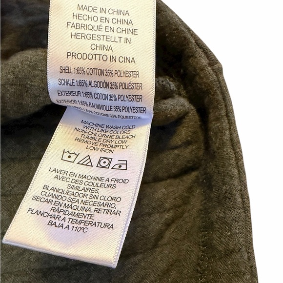 Legendary Whitetails Quilted Pullover Jacket – Olive Green Plaid Trim (Size M) - Picture 6 of 6